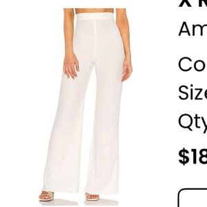 Amanda Uprichard X Revolve Cullen Pant in Ivory